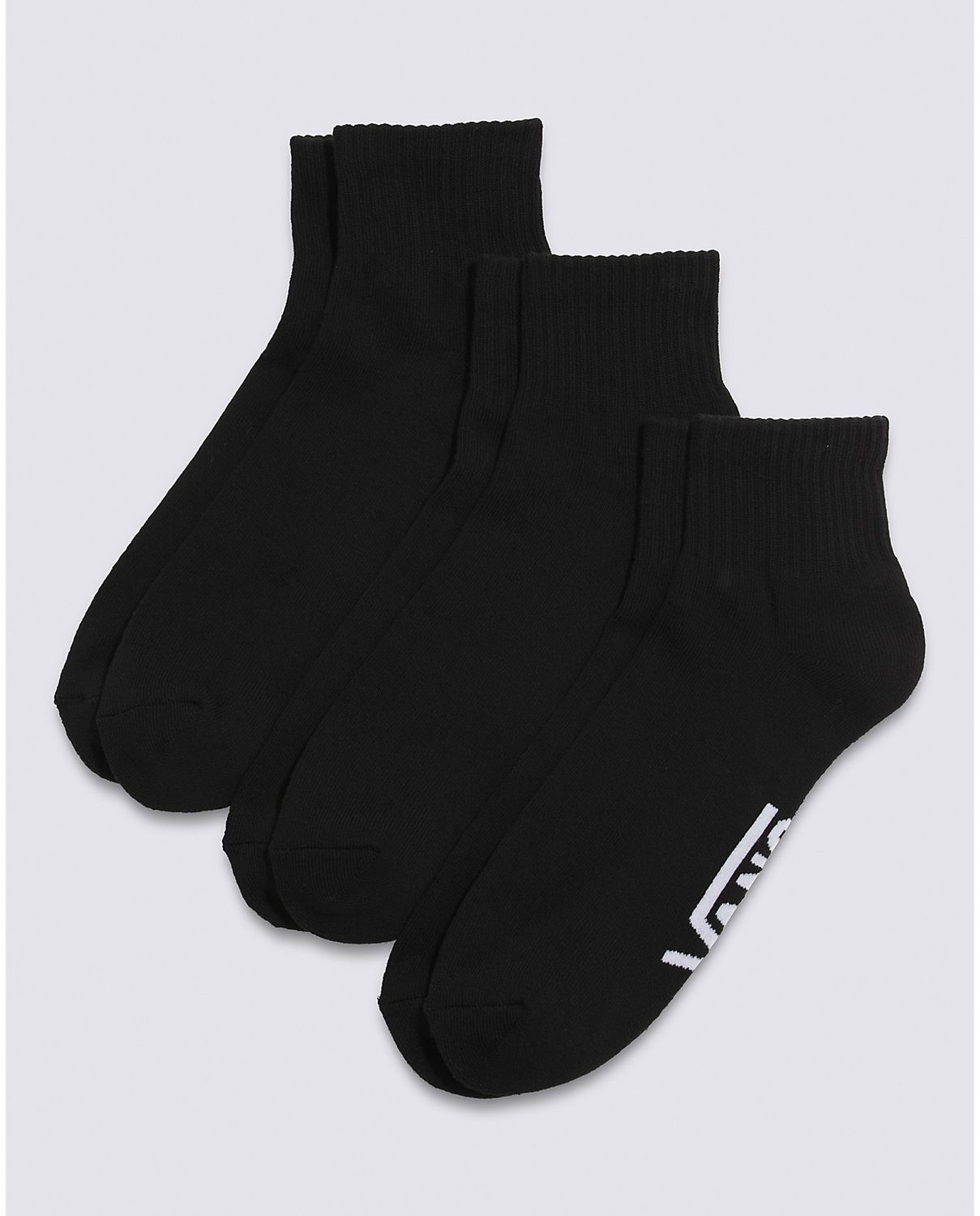 Vans Classic Ankle Sock 3-Pack, Size: 6.5-9, Color: BLK
