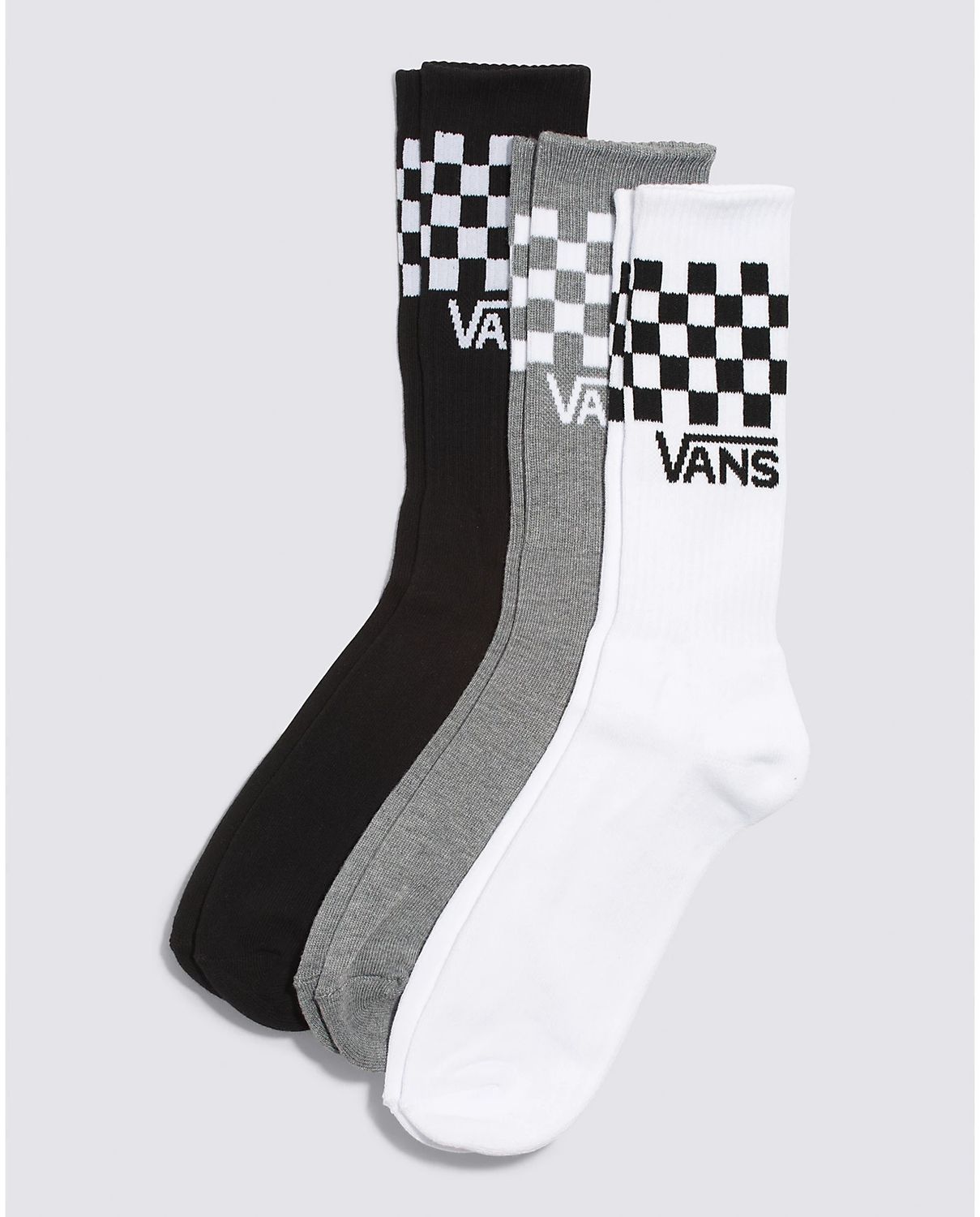 Vans Classic Check Crew Black/ White, Size: 6.5-10.0