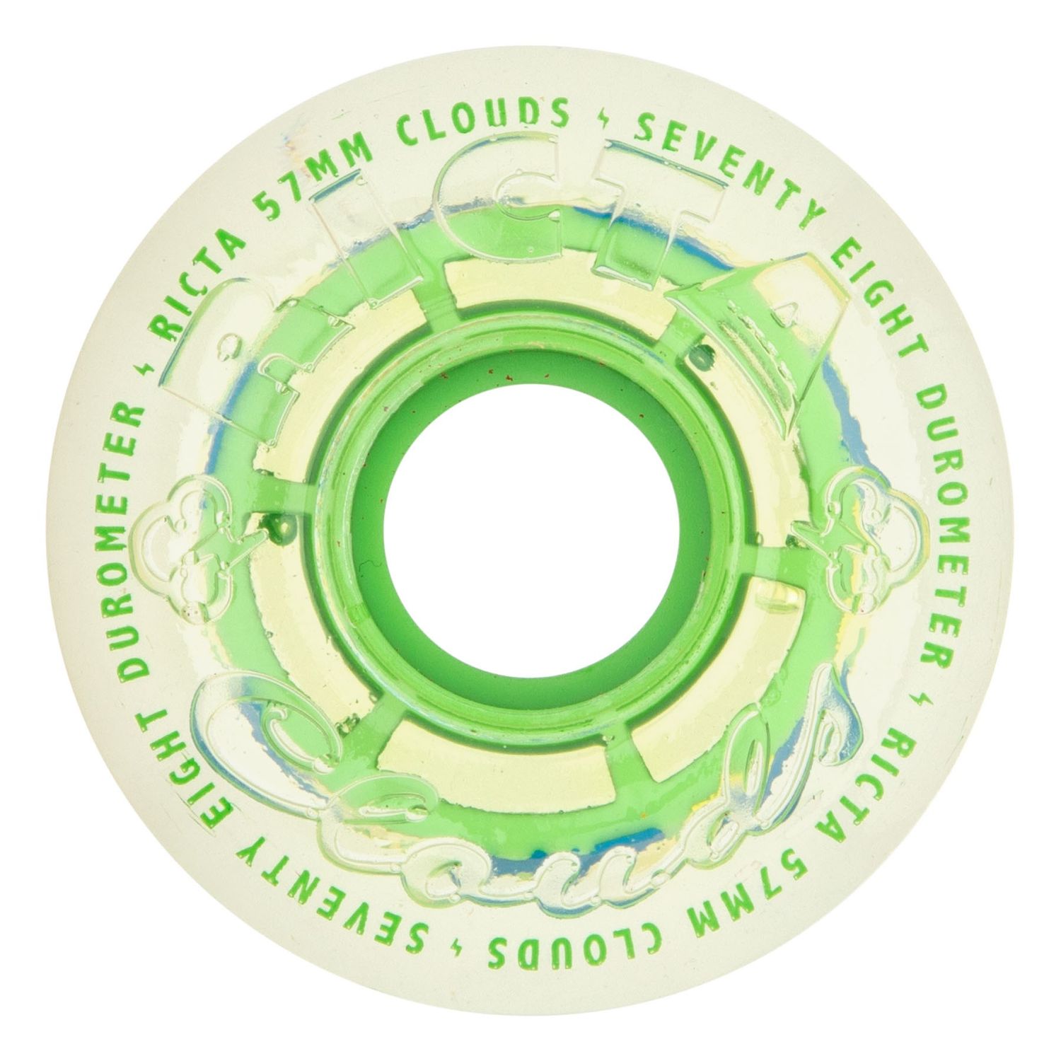 Ricta Cloud Clear Splatter 57mm 78A, Size: 57mm