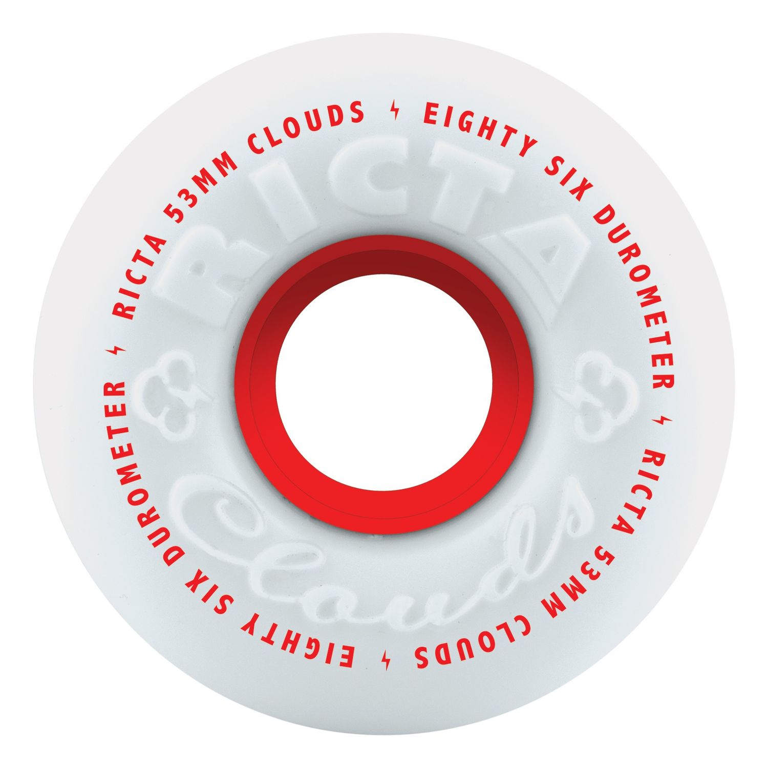 Ricta Cloud Red 53mm 55A, Size: 53mm