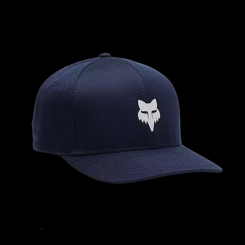 Fox Head Tech Flexfit Hat, Size: S/M, Color: MIDNIGHT BLUE