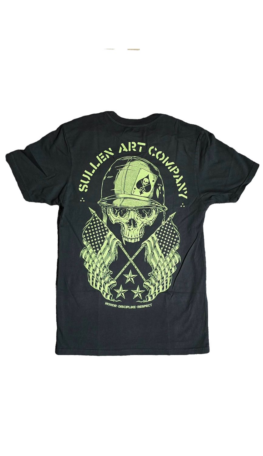 Sullen GI Badge Premium S/S Tee - Black, Size: S