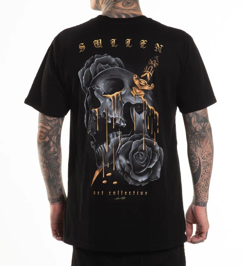 Sullen Golden Tears S/S Tee - Black, Size: S