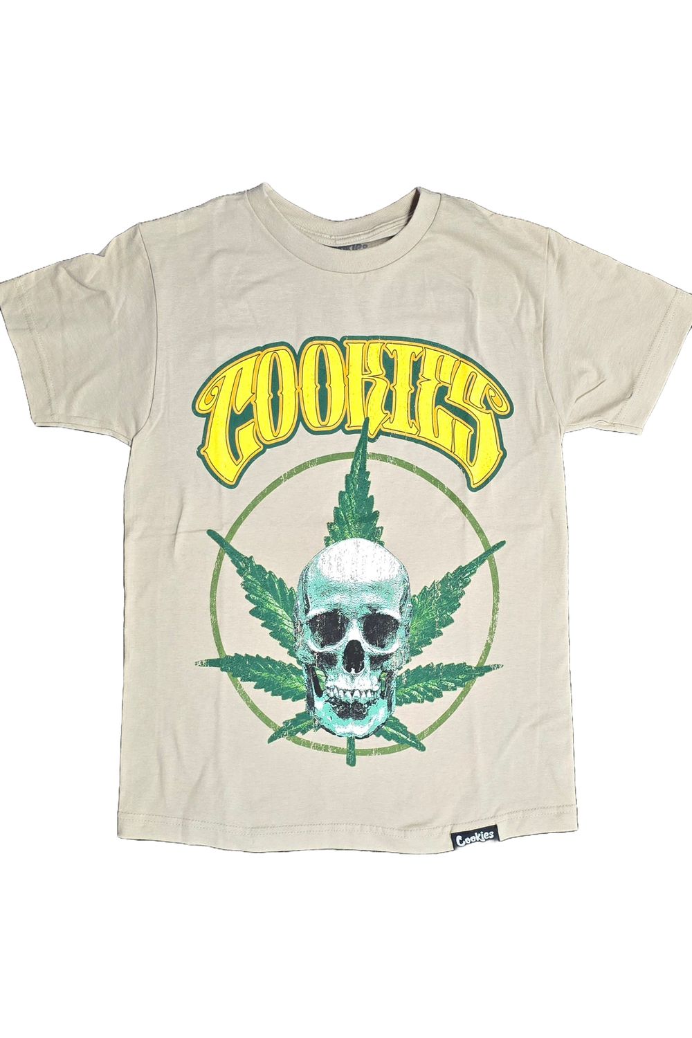 Cookies Skull N Leaf Distressed S/S Tee, Size: S