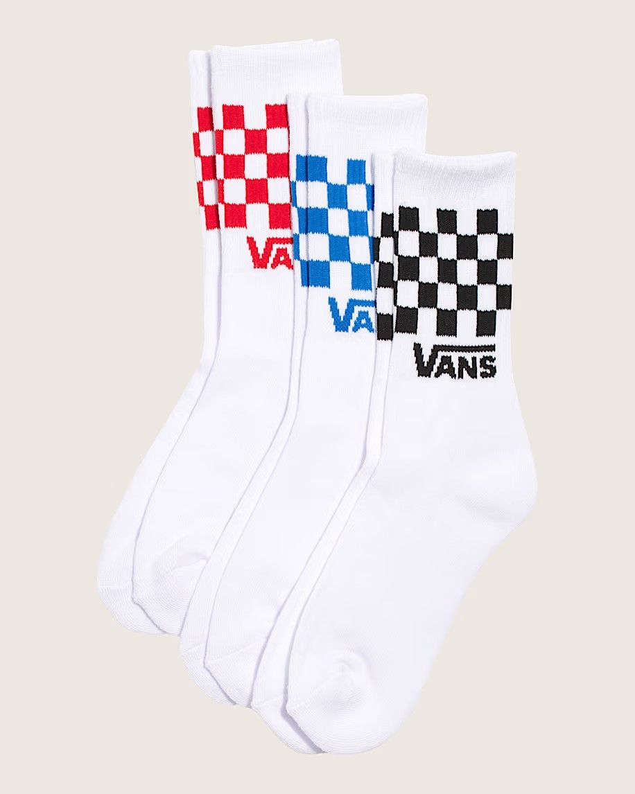 Vans Youth Classic Ckeck Crew, Color: Checkerboard White, Size: 13.5-3
