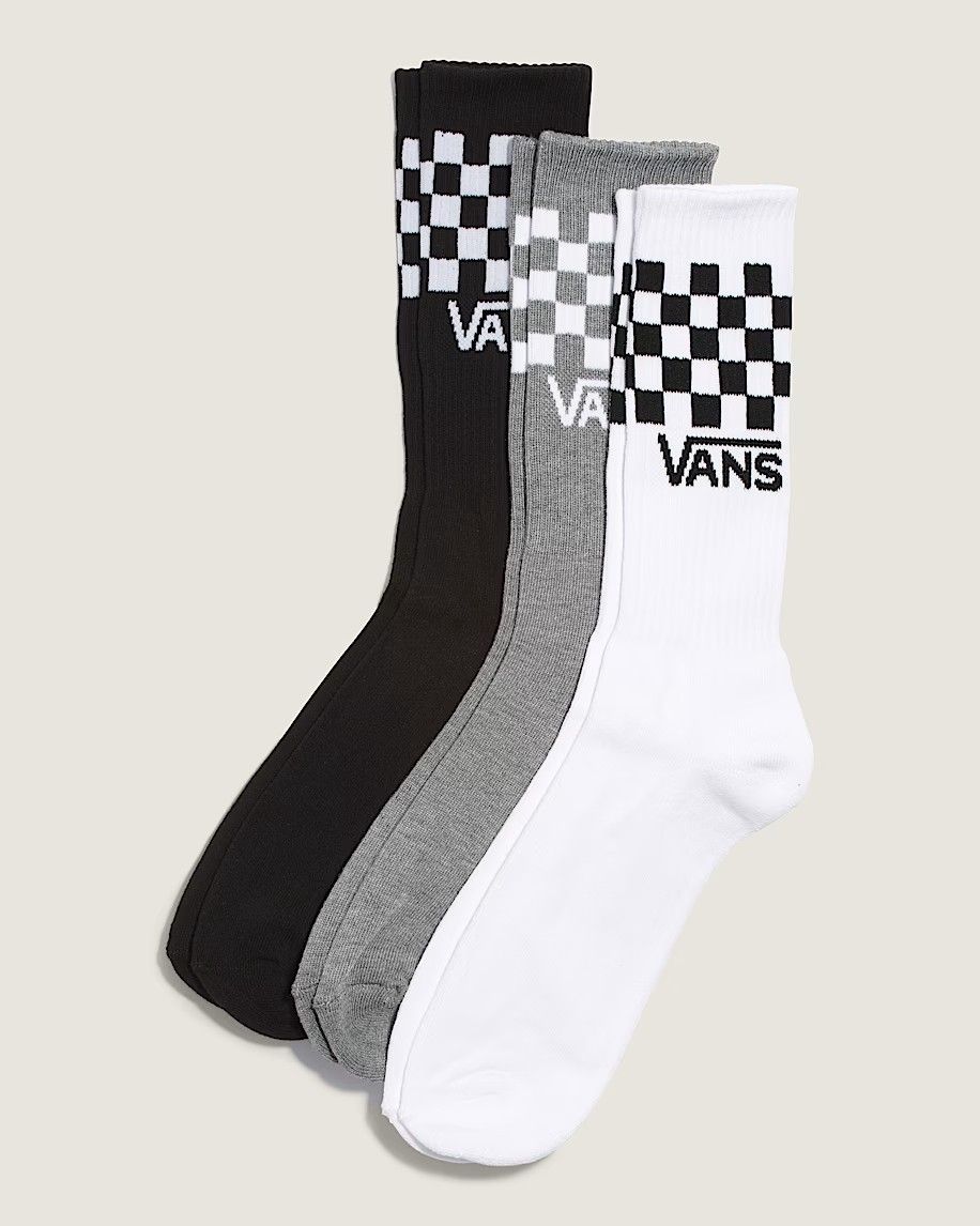 Vans Classic Crew Checker 3-Pack, Size: S