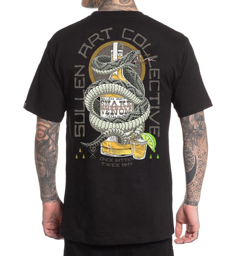 Sullen Snake Venom S/S Tee- Black, Size: S