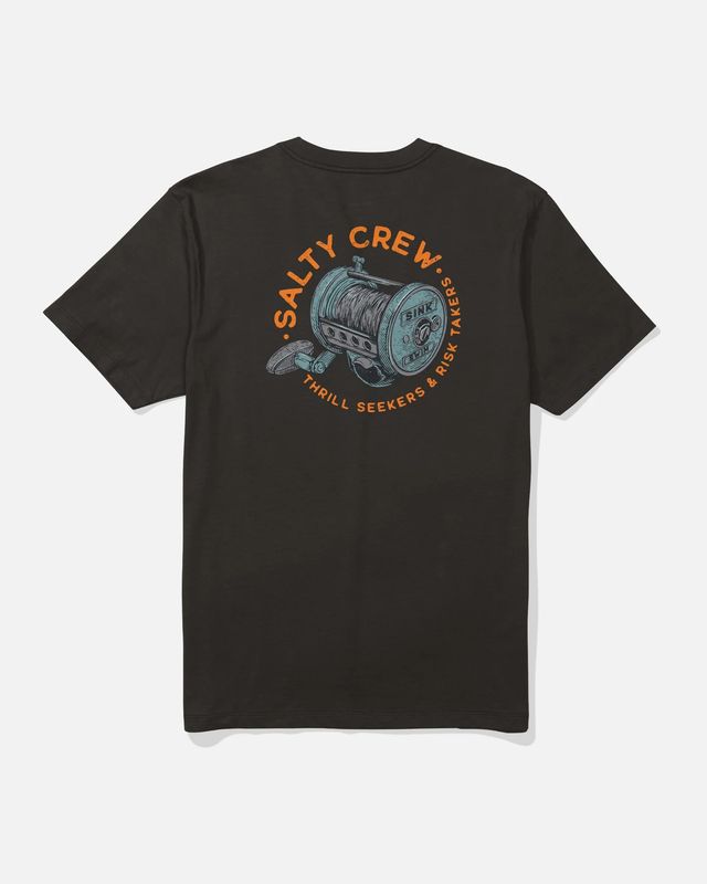 Salty Crew Reel Good S/S Tee - Blk