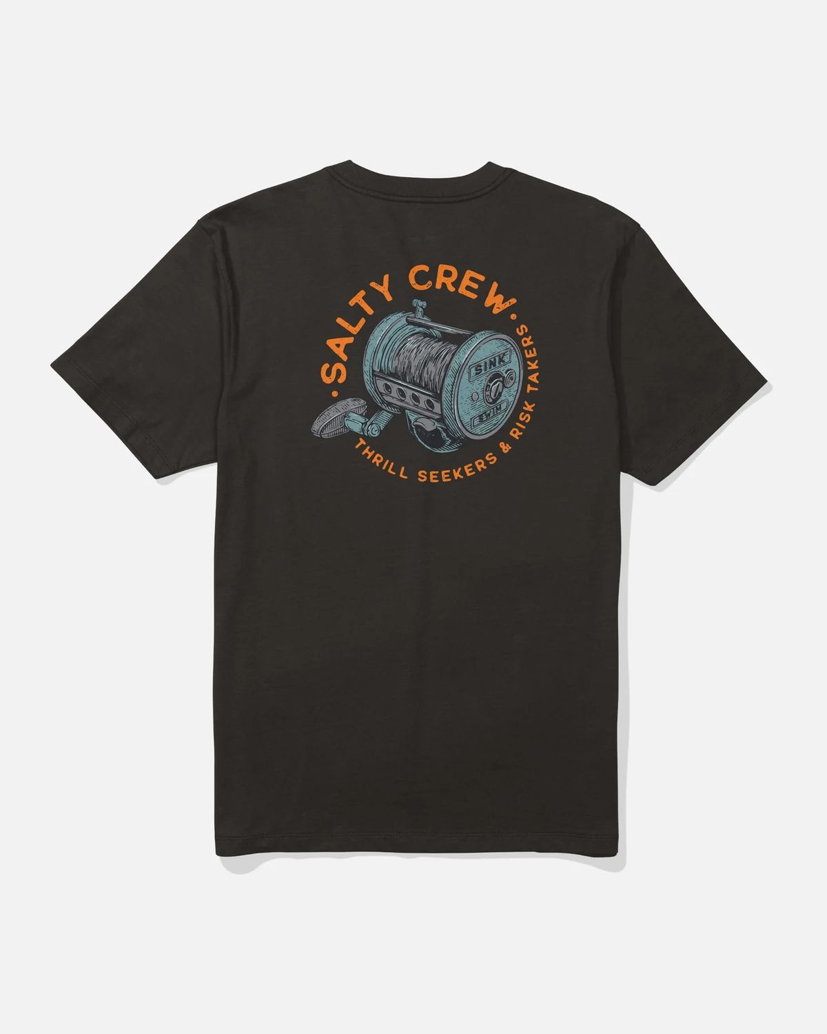 Salty Crew Reel Good S/S Tee - Blk, Size: S