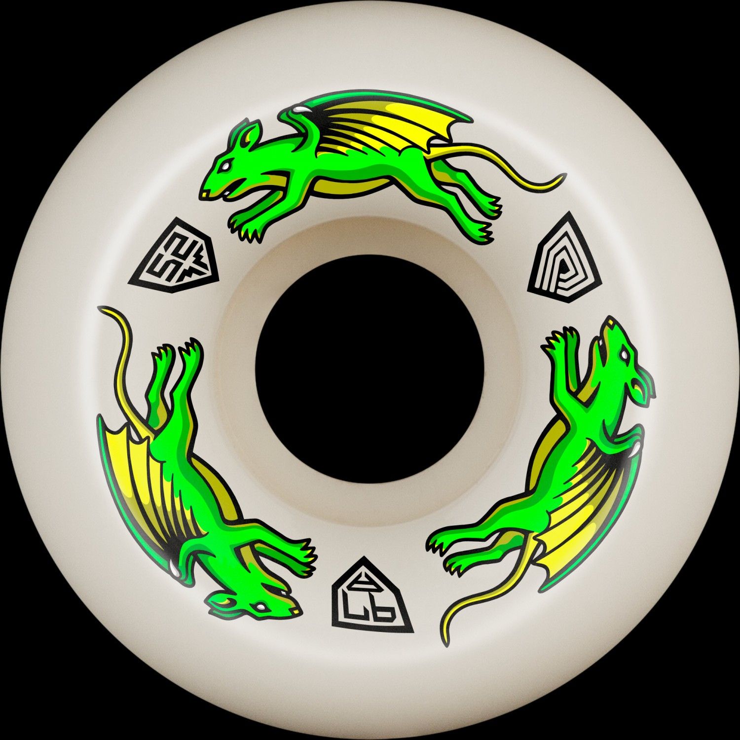 Powell Peralta Dragon Nano Rats DF 97A, Size: 52mm X 30