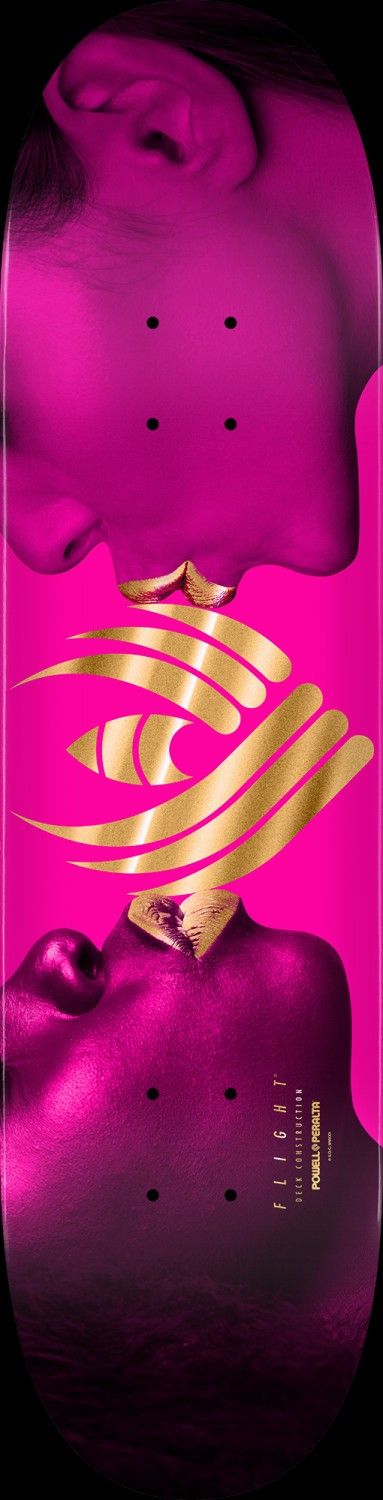 Powell Peralta Flight Gold Kiss 8.25 Deck, Size: 8.25