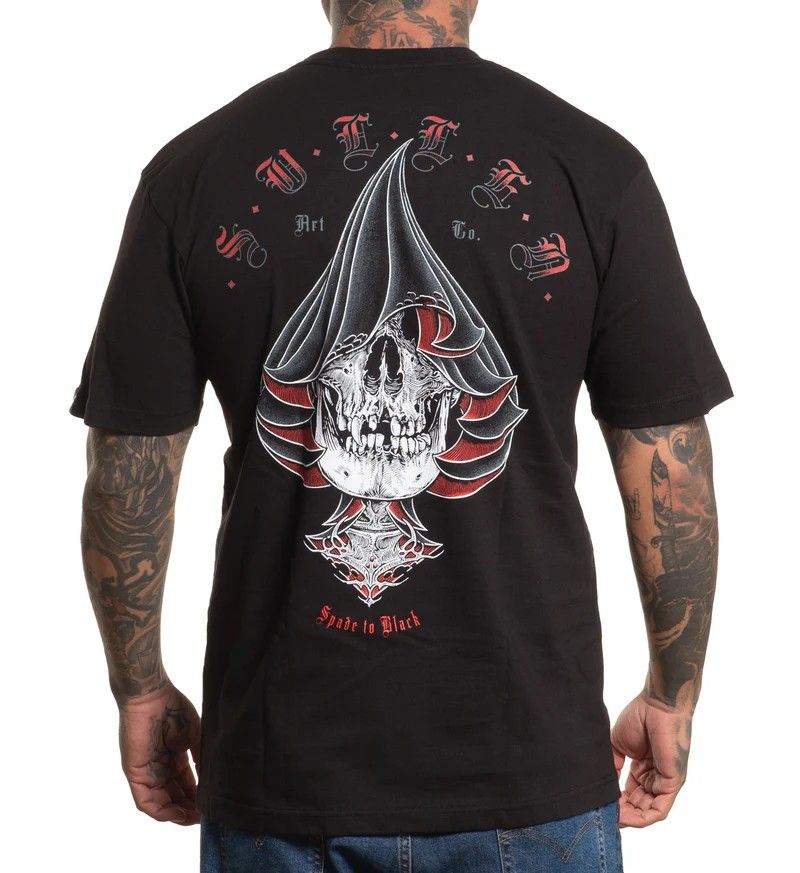 Sullen Spade To Black SS Tee, Size: S