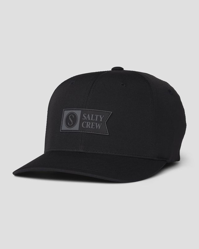 Salty Crew Apex Flexfit 6 Panel - Black