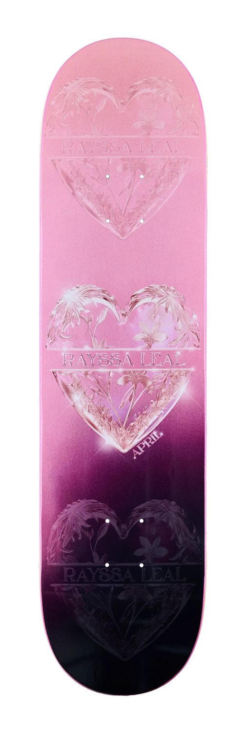 April Rayssa Heart 8.0 Deck, Size: 8.0