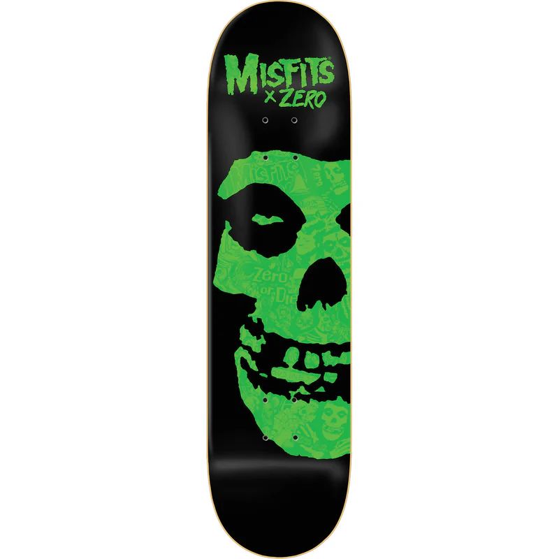 ZERO Misfits Fiend Collage Deck Neon Green - 8.25, Size: 8.25