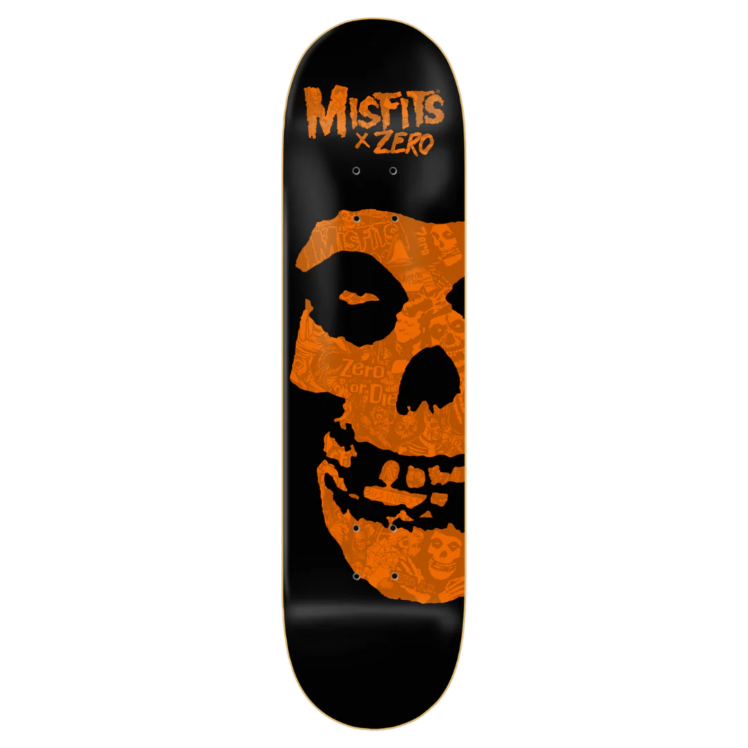ZERO Misfits Feind Collage Deck Neon Orange - 8.5, Size: 8.5
