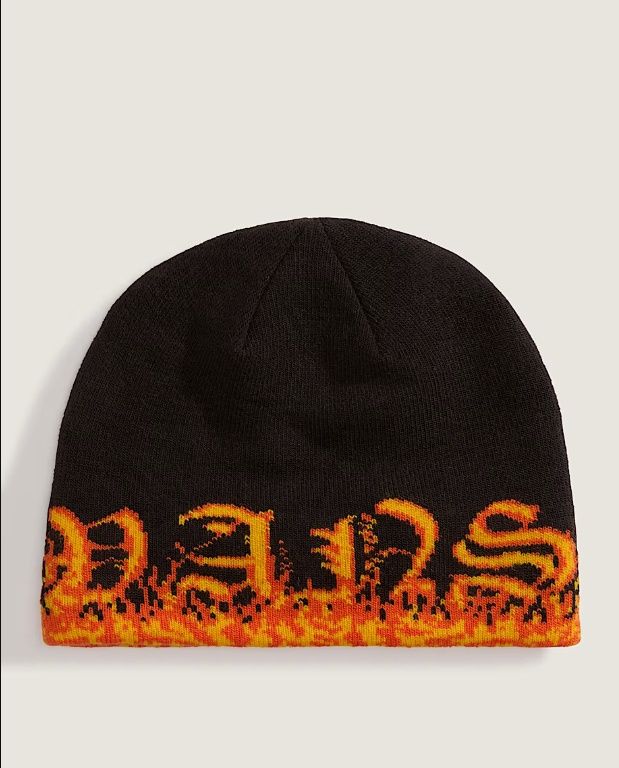 Vans Hovely Beanie - Black/ Flame, Size: OS