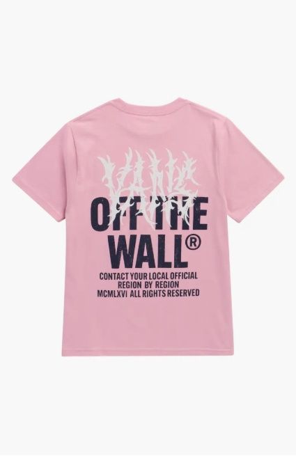 Vans Kids Metal Wall SS Tee, Size: S