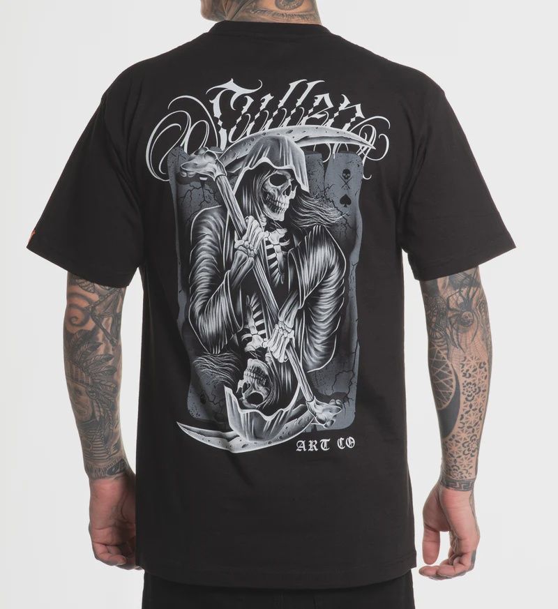 Sullen Death Card S/S Tee- Black, Size: S