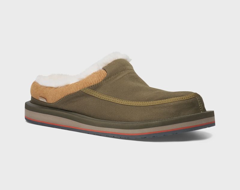 Sanuk M Donny Cozy Slipper - Dusty Olive