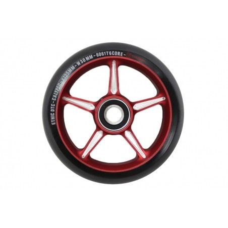 Ethic Calypso Scooter Wheels, Color: Red, Size: 125mm