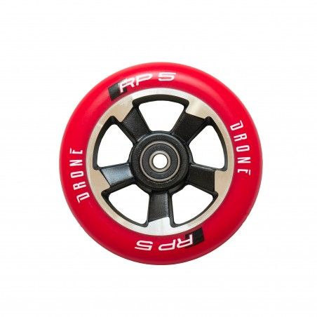 Drone RP5 Scooter Wheels, Color: Black/Red, Size: 110mm