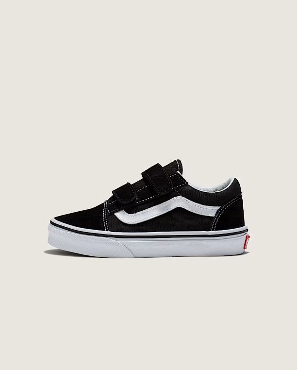 VANS KIDS OLD SKOOL V BLK WHITE