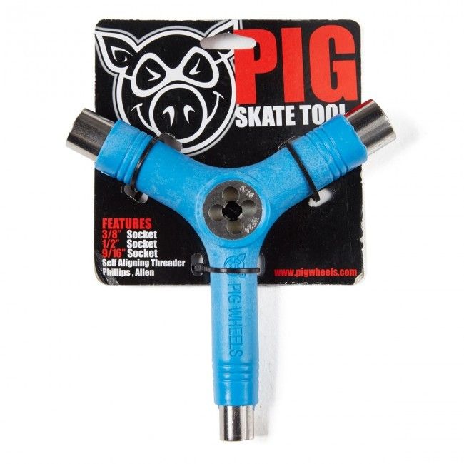 PIG SKATE TOOL, Color: NEON BLUE, Size: OS