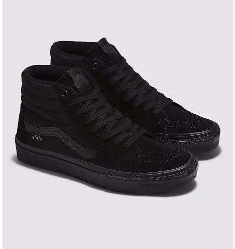 VANS SKATE SK8-HI BLK/BLK, Size: 10