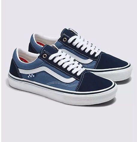 VANS SKATE OLD SKOOL NAVY/WHITE, Size: 10