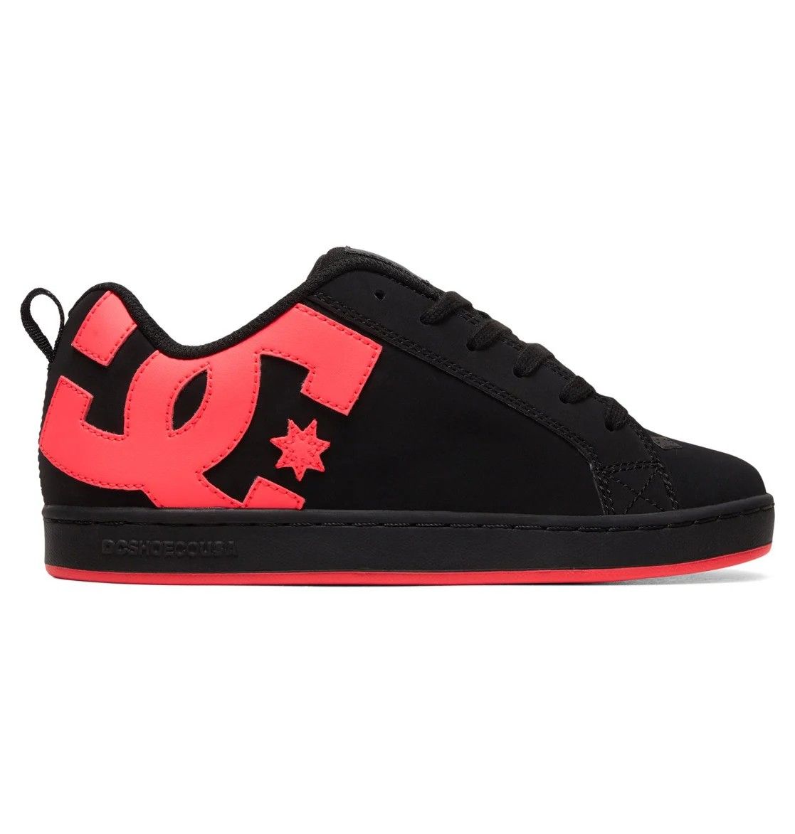 DC COURT GRAFFIK (WOMENS) BLACK/HOT PINK, Size: 5.0