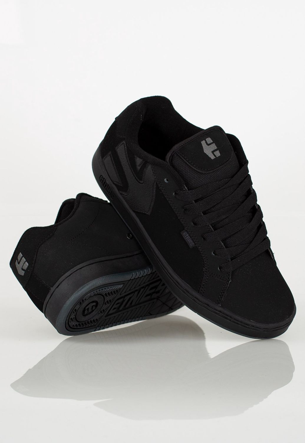 ETNIES FADER BLACK DIRTY WASH, Size: 8