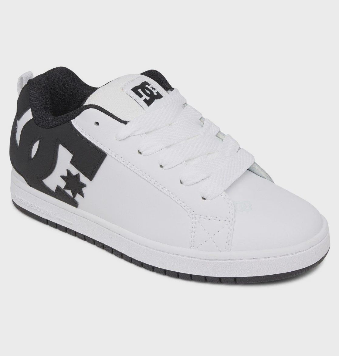DC Court Graffik White Black, Size: 8.0
