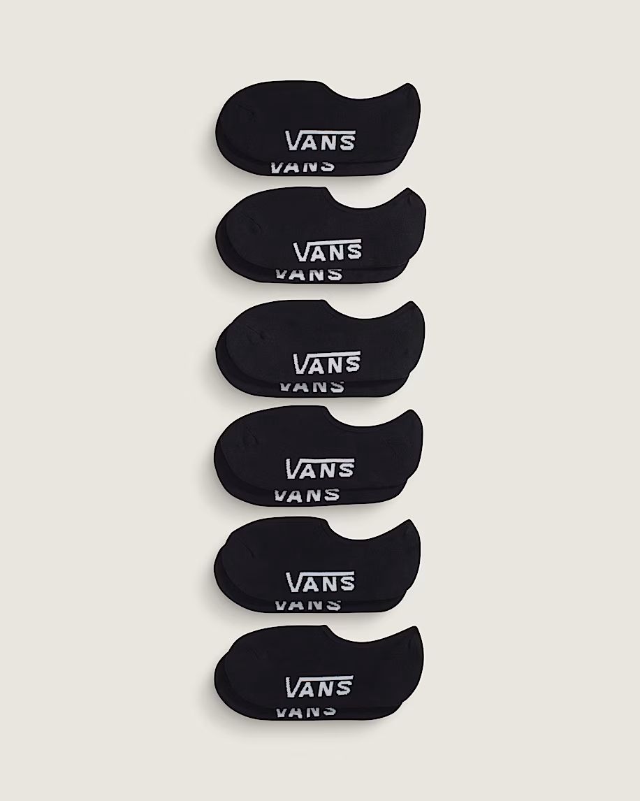 Vans Classic No Show 6-Pack, Size: S (3.5-6)