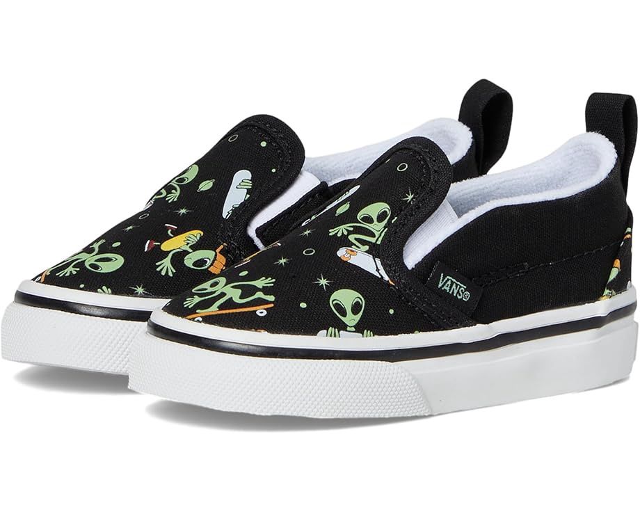Vans Slip On V Glow Cosmic Cruisers Black/Green, Size: 2.0