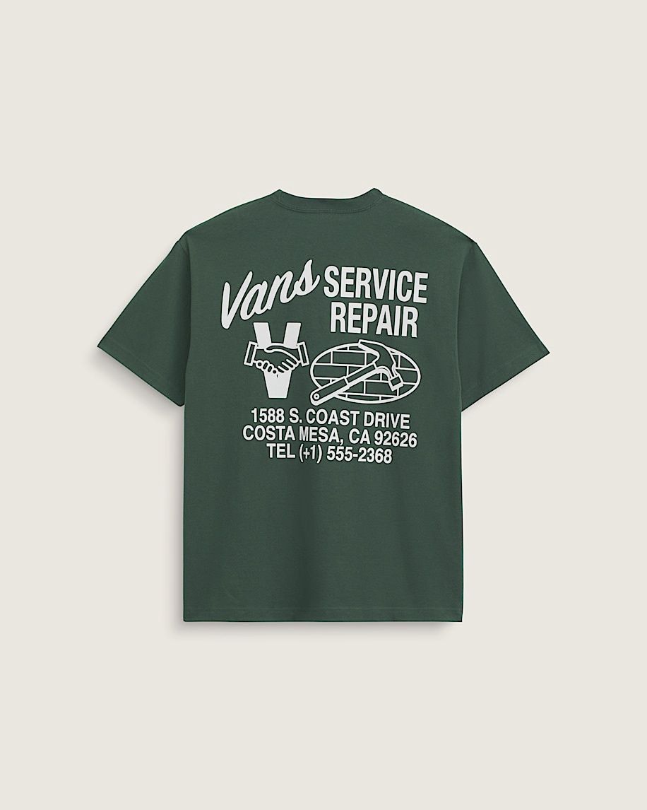Vans Service Repair SS Tee - Dried Kelp, Size: M