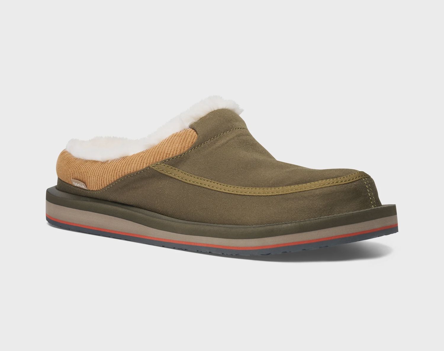 Sanuk M Donny Cozy Slipper - Dusty Olive, Size: 8.0