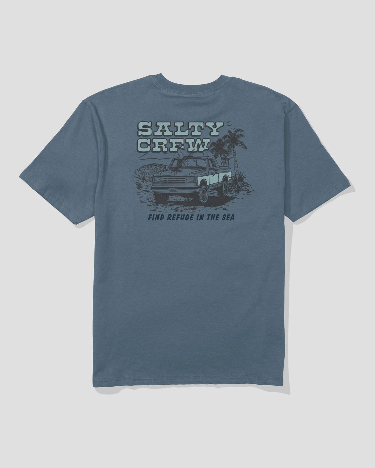 Salty Crew Truck Stop Classic Tee - Slate, Size: S