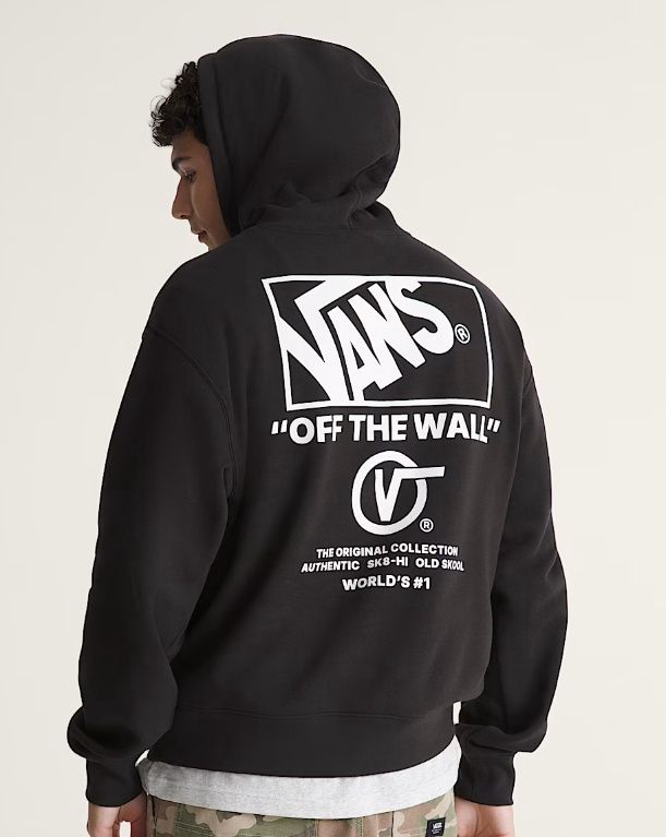 Vans Stacked Hi Pullover - Black/White, Size: S
