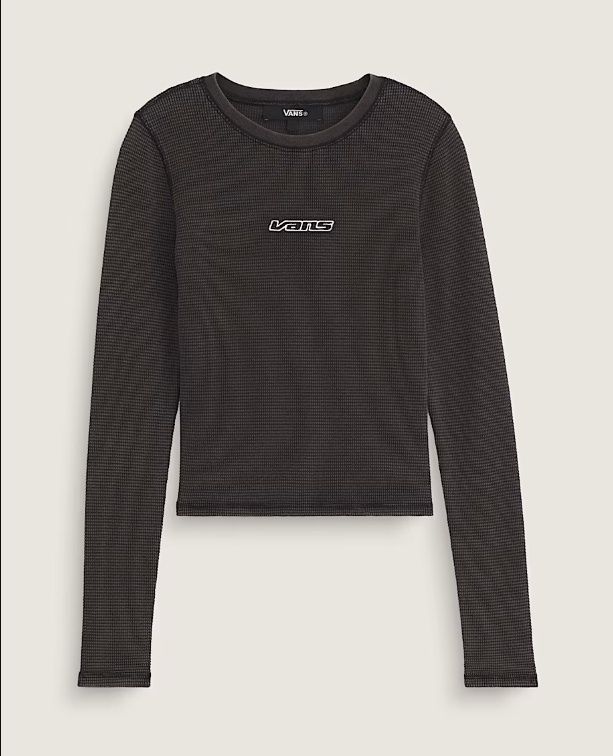 Vans Teri Waffle L/S - Black, Size: S