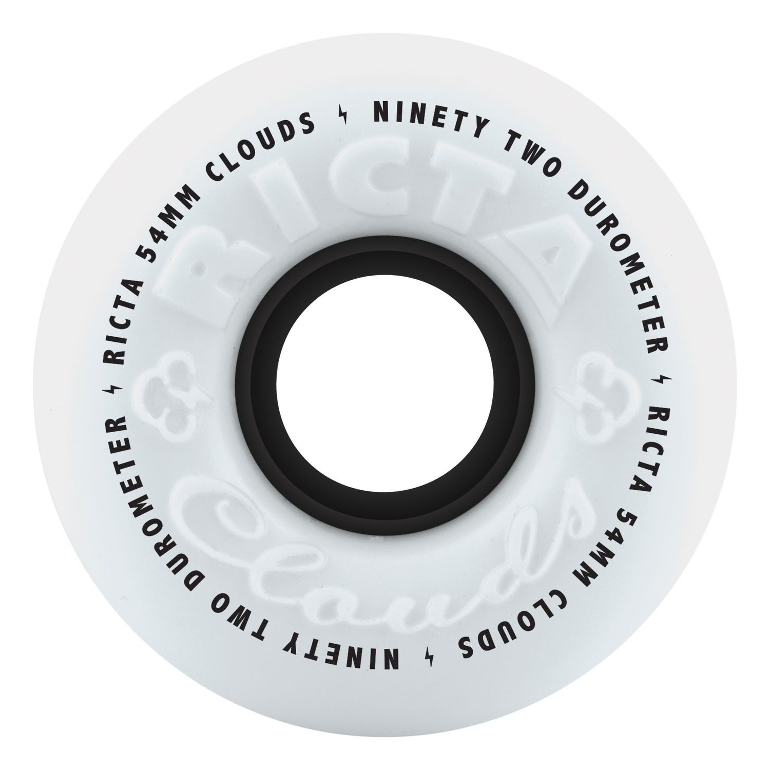 54mm Clouds Black 92a Ricta Wheels, Size: 54mm