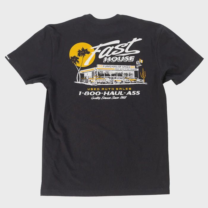 Fasthouse Sunset SS Tee- Black, Size: S