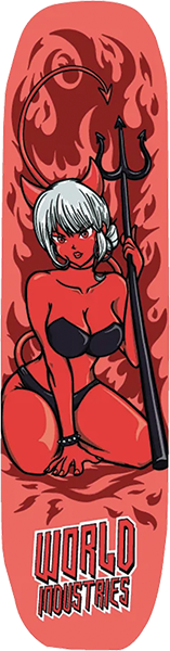 World Industries Shaped Devil Girl 8.75 Deck