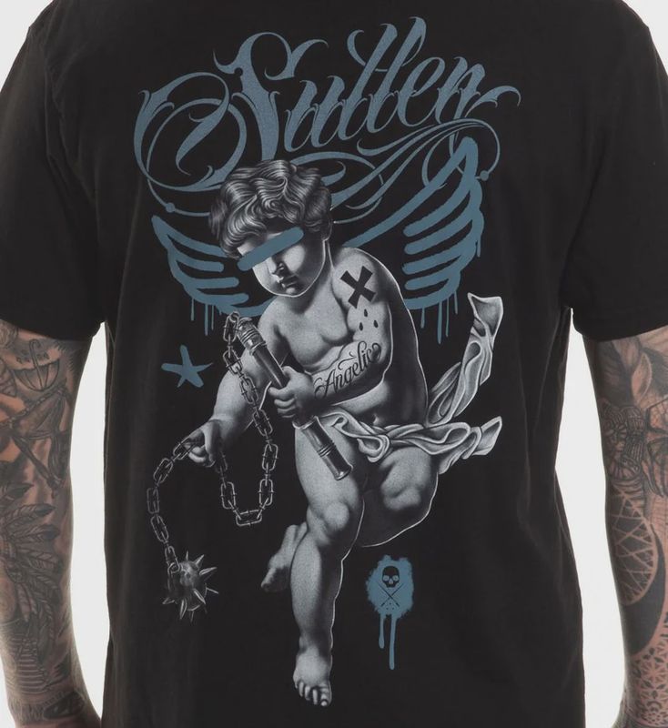 Sullen Angelic Premium S/S Tee- Jet Black