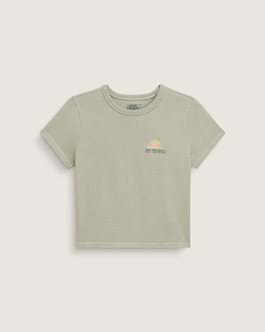 Vans Women's Pipe Dream Tee - Soft Sage, Size: S