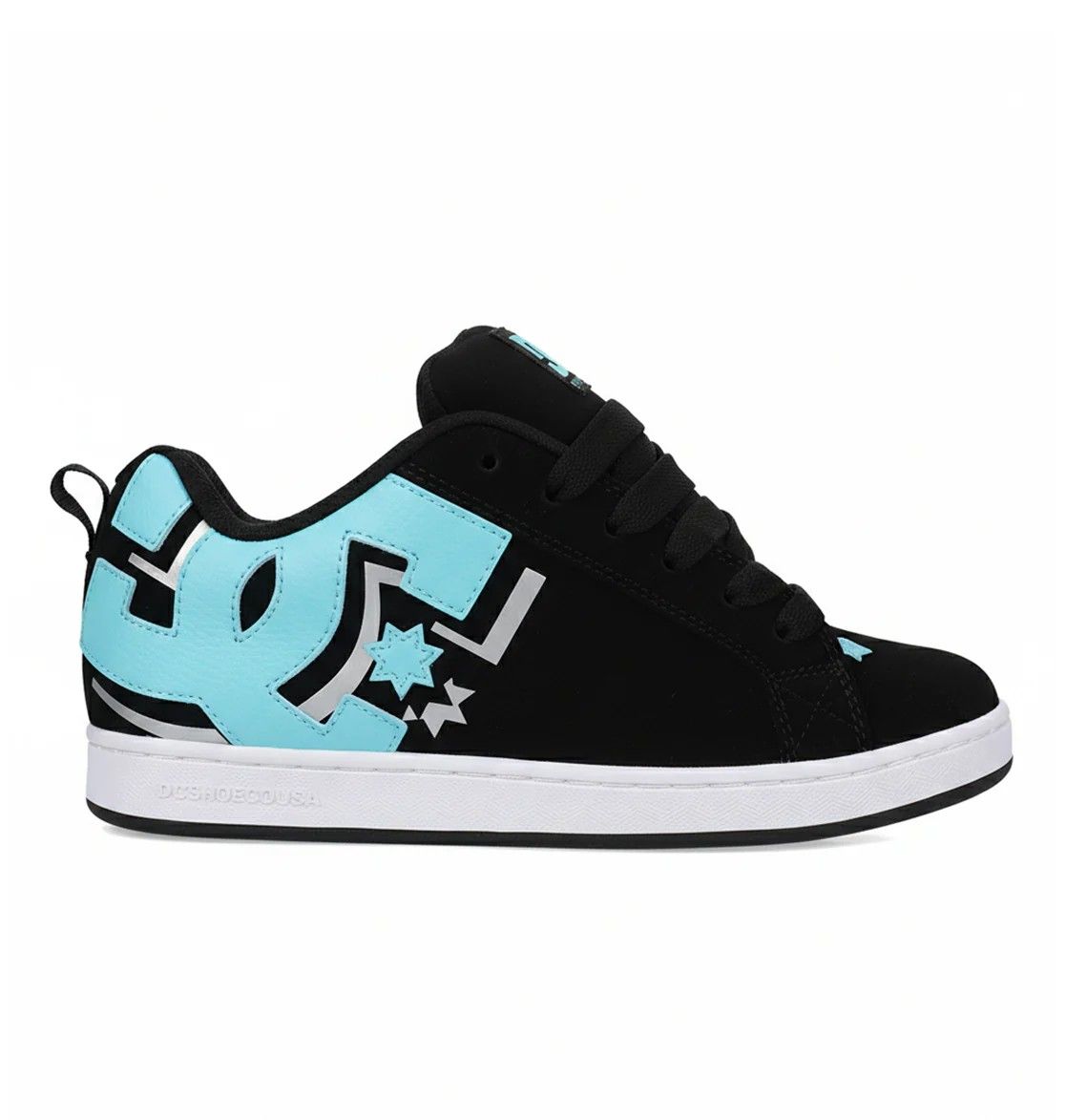 DC Court Graffik - Black/ Teal (WOMENS), Size: 5.0