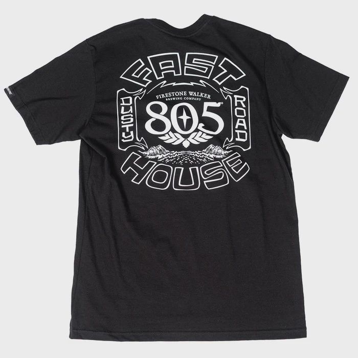 Fasthouse Roam Midweight S/S Tee - Black, Size: S