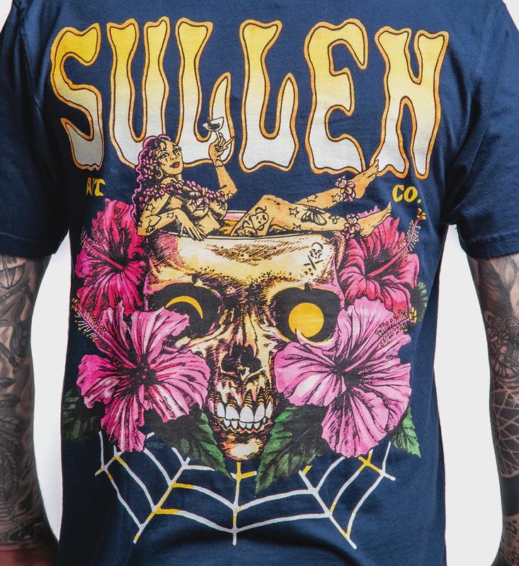 Sullen Skulloha Premium S/S Tee - Pagent Blue