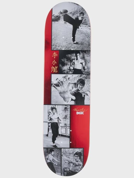 DGK Bruce Lee Legend Deck Red Foil 8.5, Size: 8.5