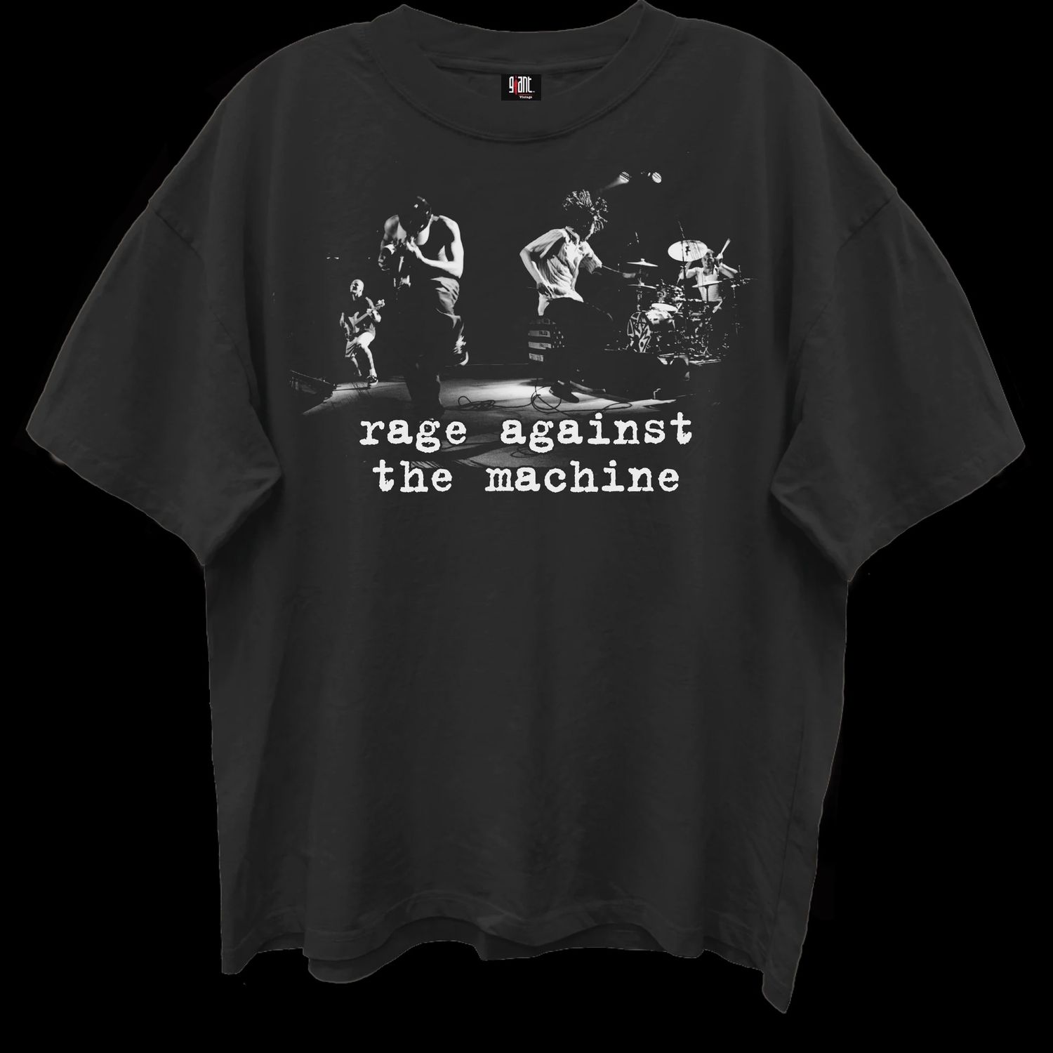 Giant Vintage Rage Against The Machine Band Photo Black, Size: S